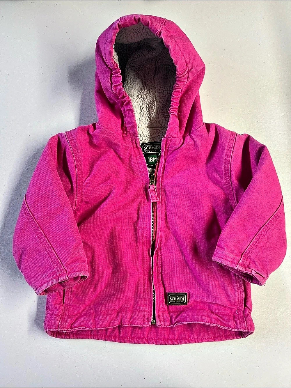Schmidt Workwear Baby 18M Pink Hooded Jacket